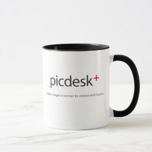 picdeskのロゴの大きいマグ マグカップ