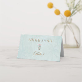 Pichwaiテーマの結婚式席次表 インドの結婚式 プレイスカード