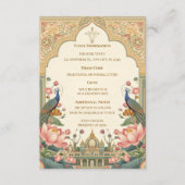 Pichwai Indian  Elegant Wedding エンクロージャーカード (正面)