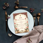 Pichwai Indian Lotus Peacock Wedding Menu メニュー