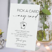Pick A Card Any Card Guestbook 台座サイン
