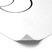 Pick a Seat Not a Side Wedding Ceremony Sign ポスター (角)