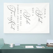 Pick a Seat Not a Side Wedding Ceremony Sign 横断幕 (トレードショー)
