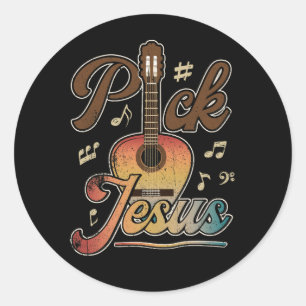 Pick Jesus Music PastorイースタークラシックギターChri ラウンドシール