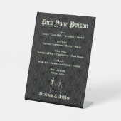 Pick Your Poison エレガントバー 台座サイン (正面)