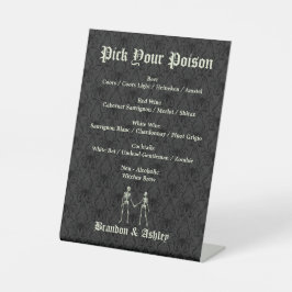Pick Your Poison エレガントバー 台座サイン