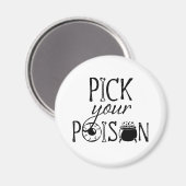 Pick Your Poison | ハロウィンの魔女の釜 マグネット (正面/裏面)