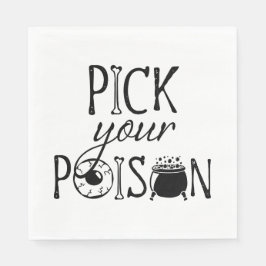 Pick Your Poison | ハロウィンの魔女 スタンダードランチョンナプキン