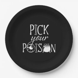 Pick Your Poison | ハロウィンの魔女 ペーパープレート