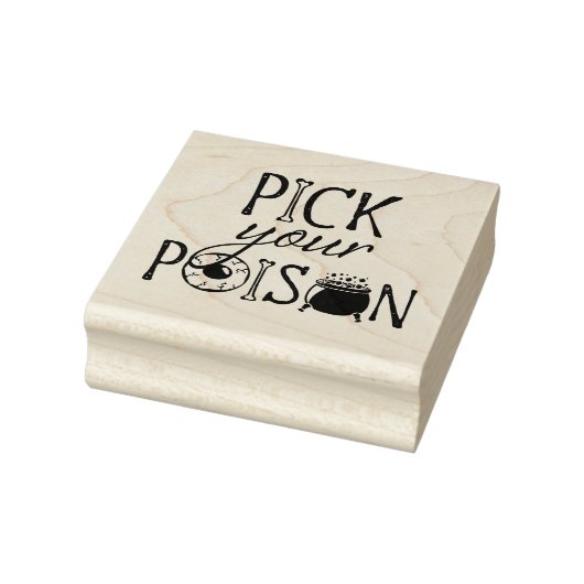 Pick Your Poison | ハロウィンの魔女 ラバースタンプ (スタンプ)