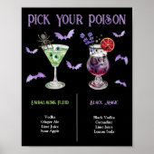 Pick Your Poison Halloween 2 Cocktail Menu  ポスター (正面)