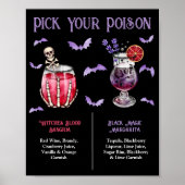 Pick Your Poison Halloween 2 Cocktail Menu  ポスター (正面)