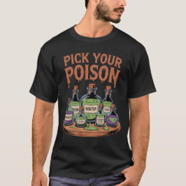 Pick Your Poison Retro Potion Bottles Halloween  Tシャツ