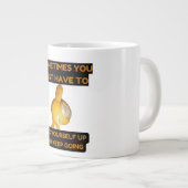 Pick yourself up and keep going specialty mug ジャンボコーヒーマグカップ (正面右)