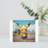 Pickachu Postkarte ポストカード (スタンド正面)
