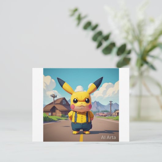 Pickachu Postkarte ポストカード (スタンド正面)