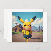 Pickachu Postkarte ポストカード (正面/裏面)
