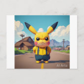 Pickachu Postkarte ポストカード (正面)