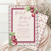 Picked & Perfect Sweet Cherries Bridal Shower 招待状