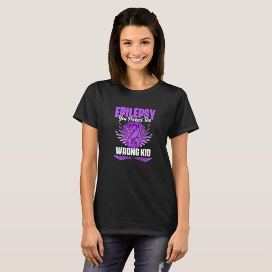 Picked The Wrong Kid Epilepsy Survivor Epilepsy Aw Tシャツ (正面フル)