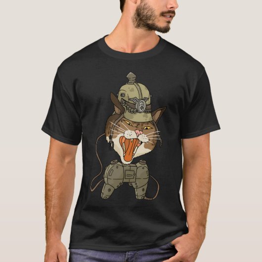 PickelhaubeドイツWw1ゲーム猫。 Tシャツ (正面)