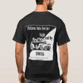 Pickens、車のなSrevice Tシャツ (裏面)
