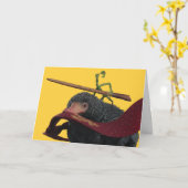 Pickett & Teddy With Wand and Tie カード (黄色い花)