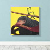 Pickett & Teddy With Wand and Tie キャンバスプリント (インサイチュ (ウッドフロア))