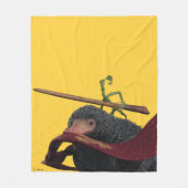 Pickett & Teddy With Wand and Tie フリースブランケット (正面)