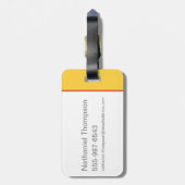 Pickett & Teddy With Wand and Tie ラゲッジタグ (裏面縦)