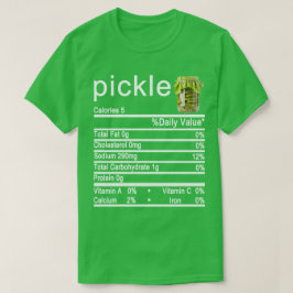pickle栄養ファクトラベル tシャツ