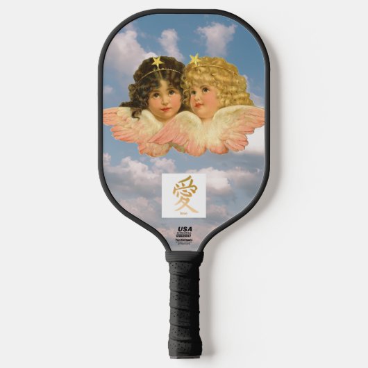 PICKLE BALL パドル カスタムデザイン ヴィンテージエンジェル (正面)