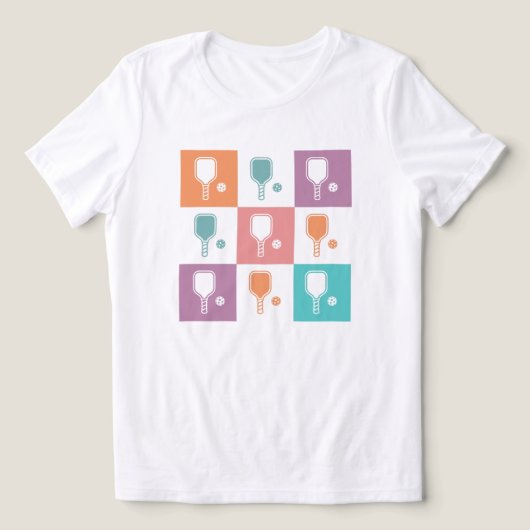 Pickle Ball Paddleball Comfort Colors トライブレンドＴシャツ (デザイン正面)