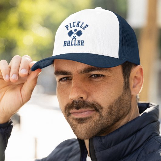 Pickle Baller Funny Pickleball キャップ