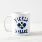 Pickle Baller Funny Pickleball コーヒーマグカップ (左)