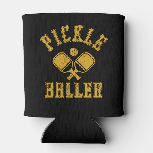 Pickle Baller Funny Pickleball 缶クーラー (裏面)
