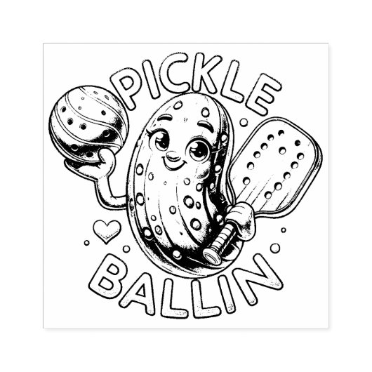Pickle Ballin ラバースタンプ (インプリント)