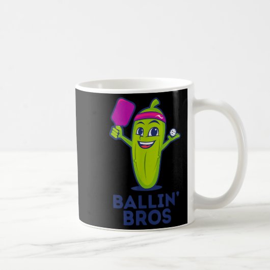 Pickle Ballin’ Bros – Gifts Friends, Brothers, Or  コーヒーマグカップ (右)