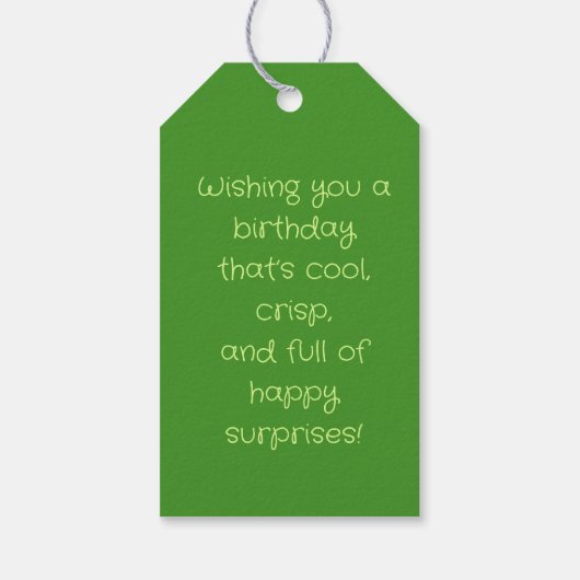 Pickle & Fresh Collection ギフトタグ (裏面)