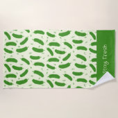 Pickle & Fresh Collection ビーチタオル (正面)