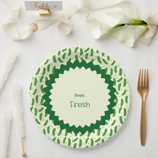 Pickle & Fresh Collection  ペーパープレート (ウェディング)