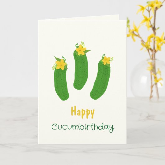 Pickle & Fresh Collection Birthday カード (黄色い花)