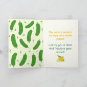Pickle & Fresh Collection Birthday カード (内部)