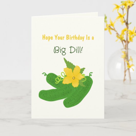 Pickle & Fresh Collection Birthday カード (黄色い花)