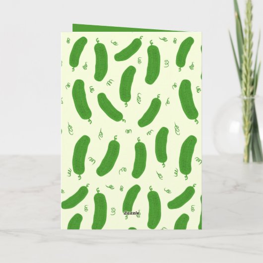 Pickle & Fresh Collection Birthday Card カード (裏面)