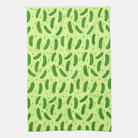 Pickle & Fresh Collection patterned キッチンタオル (縦)