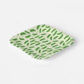 Pickle & Fresh Collection patterned ペーパープレート (傾斜あり)