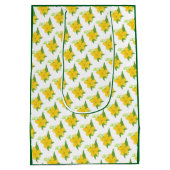 Pickle & Fresh Collection patterned floral ミディアムペーパーバッグ (裏面)