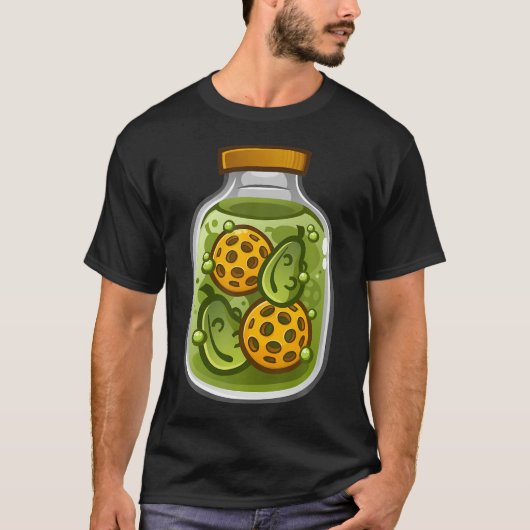 Pickle Jar Pickleball Jar Funny Pickleball Player Tシャツ (正面)