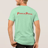 pickle peace Christmas t shirt トライブレンドＴシャツ (裏面)